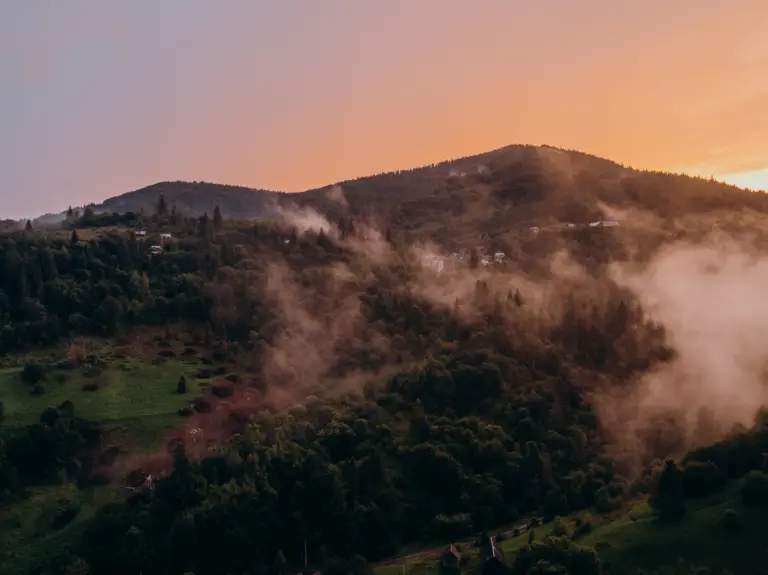 Karpaty po dešti. Slavske, Karpaty. Srpen 2025. Foto: Olja Oborina.