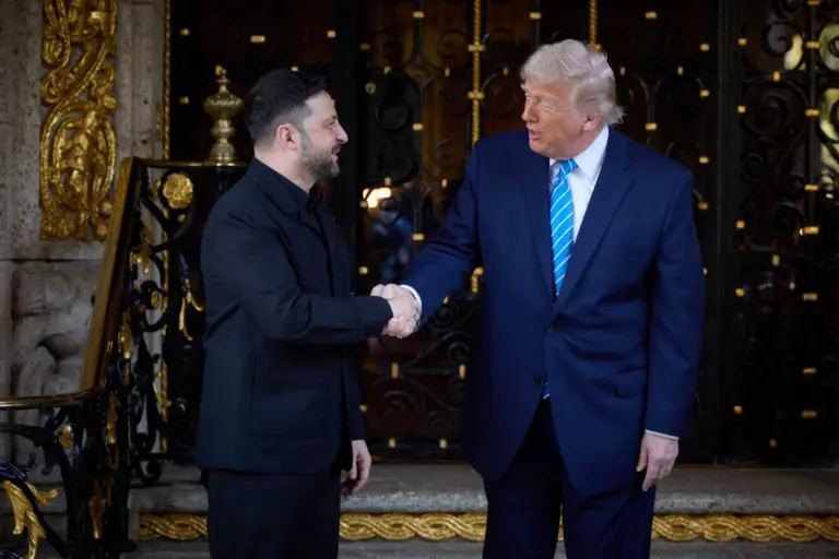 Президент України Володимир Зеленський з президентом США Дональдом Трампом під час зустрічі у Флориді. Джерело фото: пресслужба ОП.